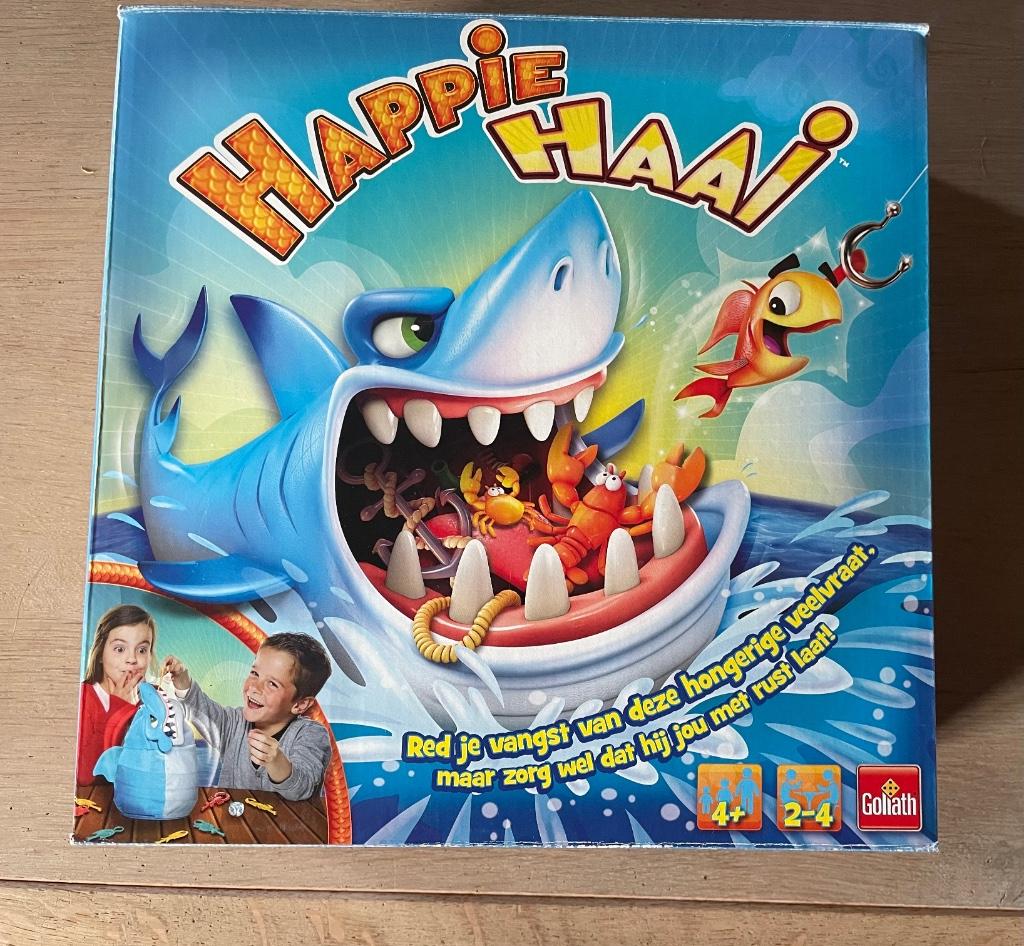Happie haai, gezelschapsspel Goliath, Hobby en Vrije tijd, Drie of vier spelers, Ophalen of Verzenden, Gebruikt, Goliath