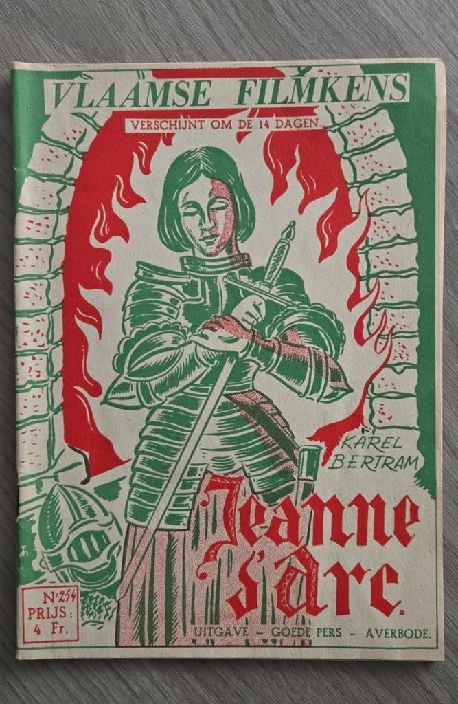 Vlaamse filmkens Jeanne d 'arc nr 254, Antiek en Kunst, Ophalen of Verzenden