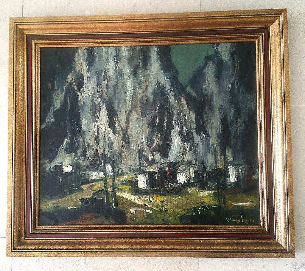 Carrière en Belgique vers 1935 - Gerard van Lerven 1885-1966, Antiquités & Art, Enlèvement ou Envoi