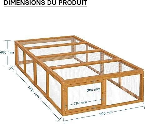 Clapier à lapins XXL | LIVRAISON GRATUITE, Neuf, -, Niche, -
