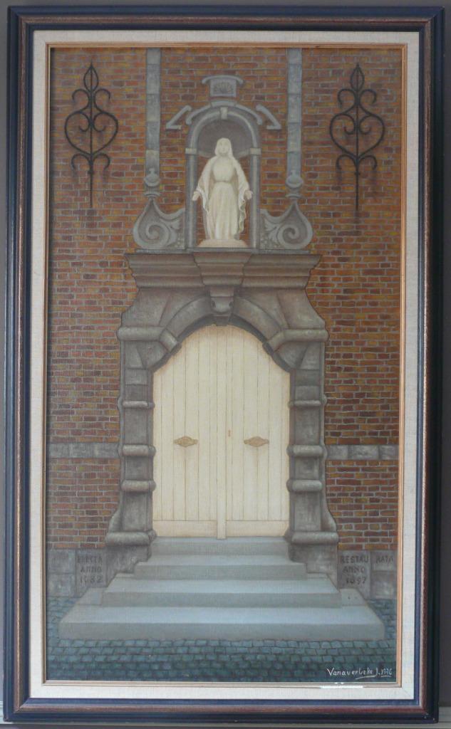 SCHILDERIJ BEGIJNHOF KORTRIJK DOOR VAN AVERBEKE, Ophalen