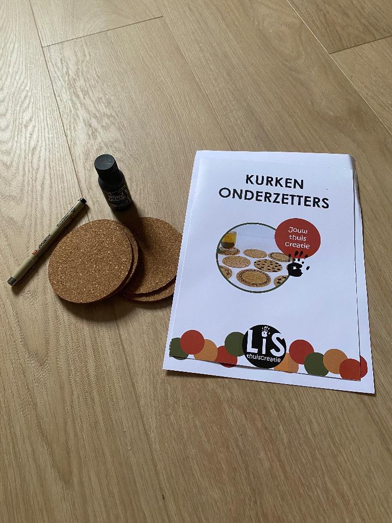 Knutselen kurken onderzetters, Ophalen, Nieuw, Knutselwerk