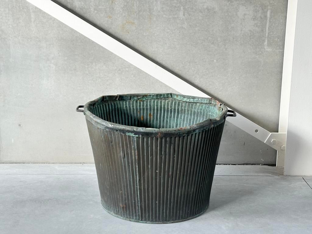 Antieke koperen ton, Antiquités & Art, Antiquités | Bronze & Cuivre, Cuivre, Enlèvement