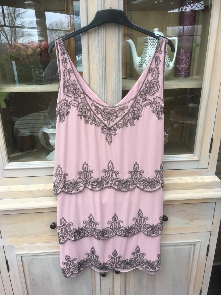 Robe Charleston, Taille 42/44 (L), Enlèvement ou Envoi, Rose, Comme neuf