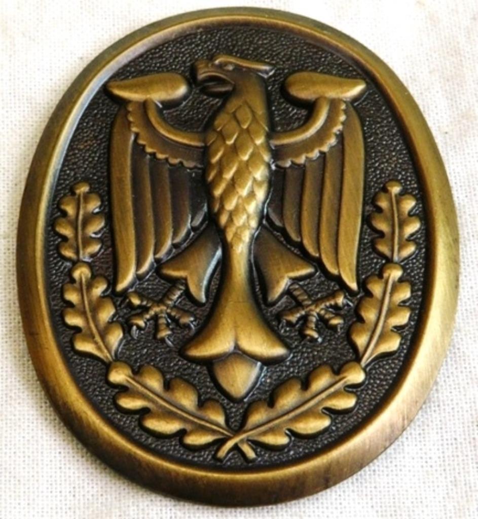 Schützenplakette Schützenschnur Brons Bronze, Bundeswehr.(1), Enlèvement ou Envoi, Armée de terre, Emblème ou Badge