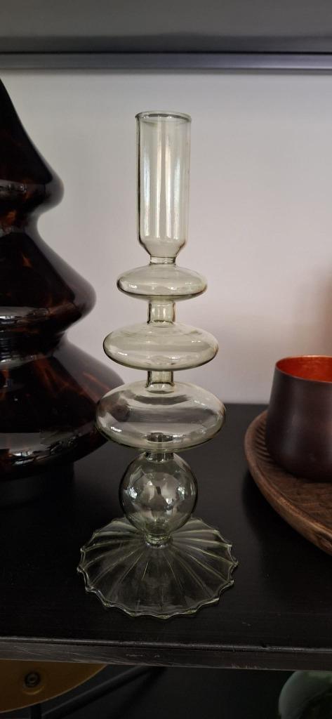 Glazen kandelaar, Enlèvement ou Envoi, Comme neuf, Chandelier