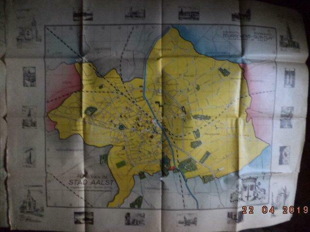 Stadsplan Aalst: ''Plan van de stad Aalst'', M. Luycx., Ophalen of Verzenden, Gelezen