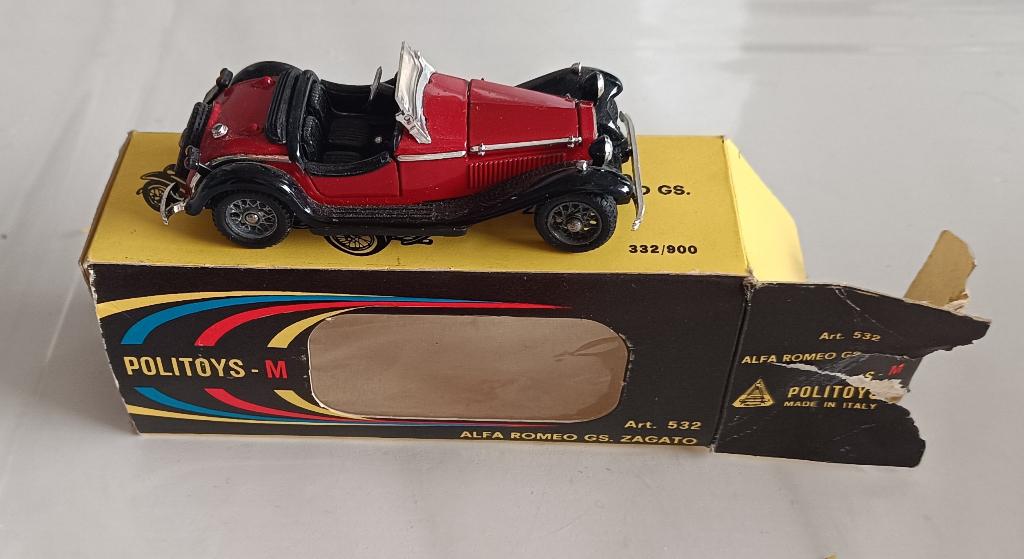 Politoys : Alfa Roméo Zagato GS : Italie : 532, Hobby & Loisirs créatifs, Voitures miniatures | 1:43, Utilisé, Voiture, Autres marques
