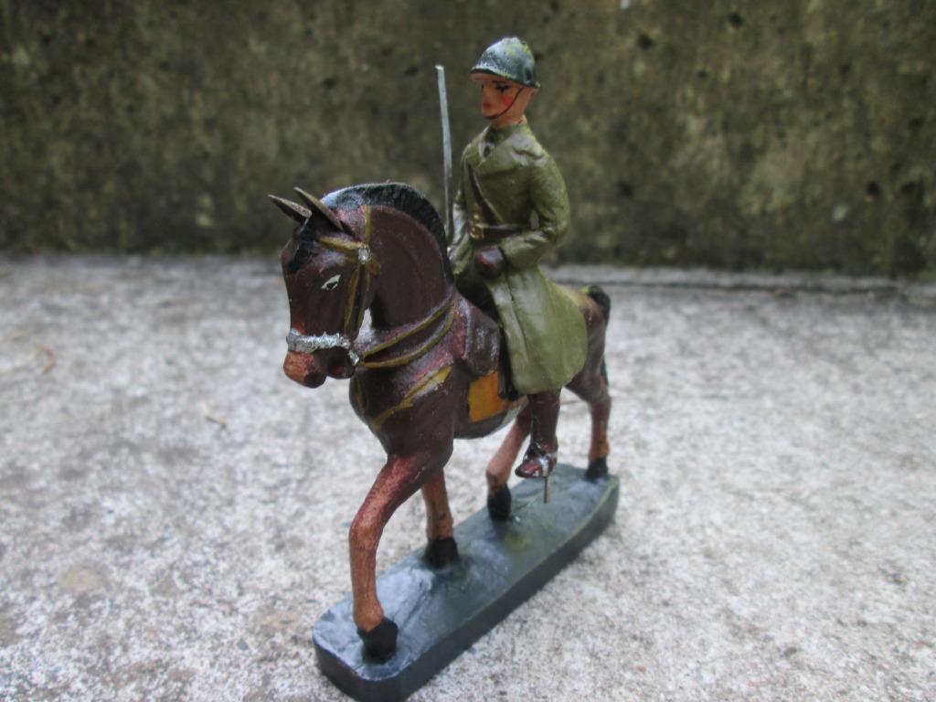 Belgische speelgoed soldaat te paard DURSO- Belgium TOP, Verzamelen, Ophalen of Verzenden