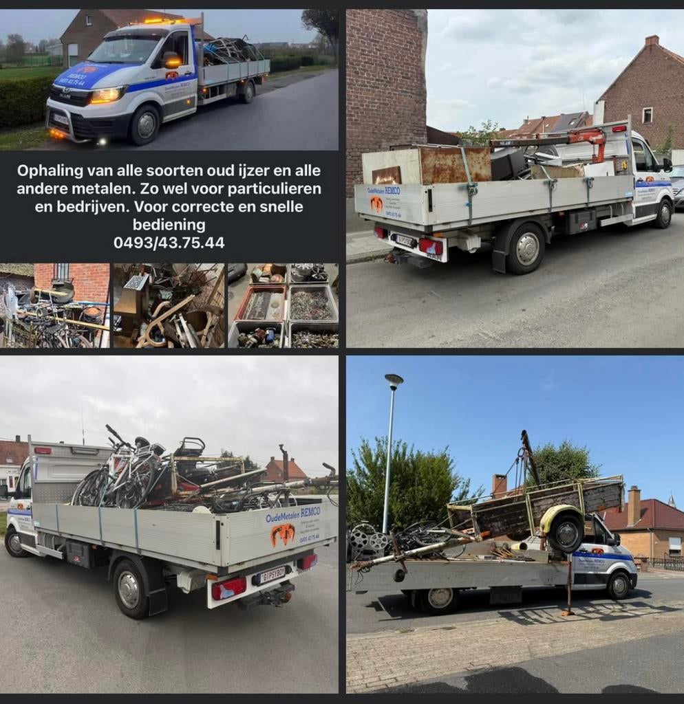 Ophaling van alle soorten oud ijzer of oude metalen, Tuin en Terras, Ophalen, Zo goed als nieuw
