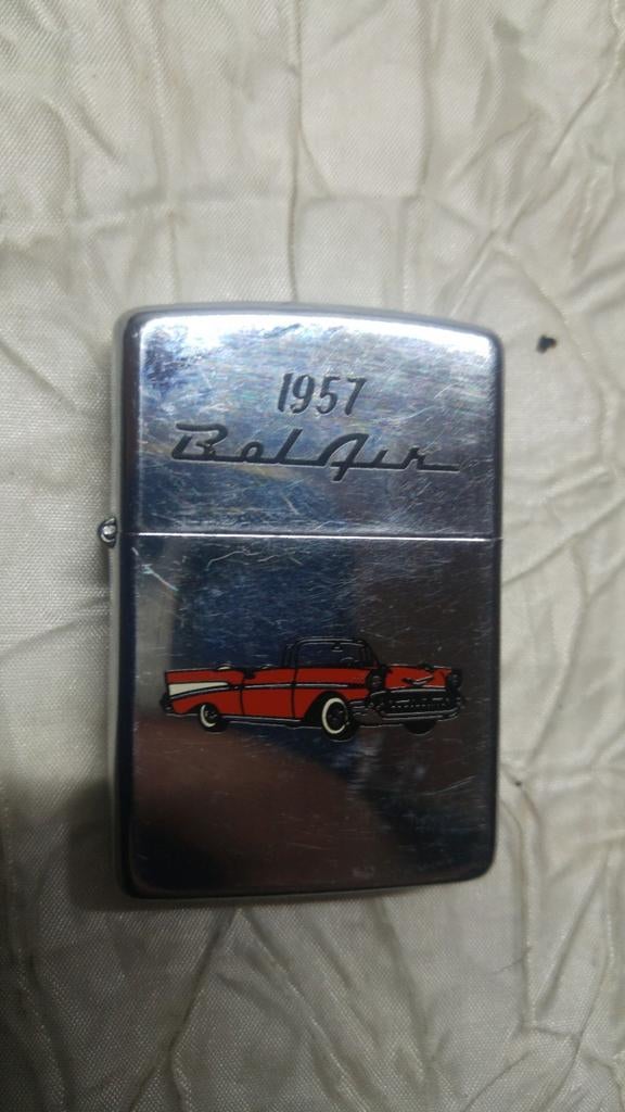 Vintage aansteker Zippo aansteker chevy belair 1957 B VII, Verzamelen, Ophalen of Verzenden