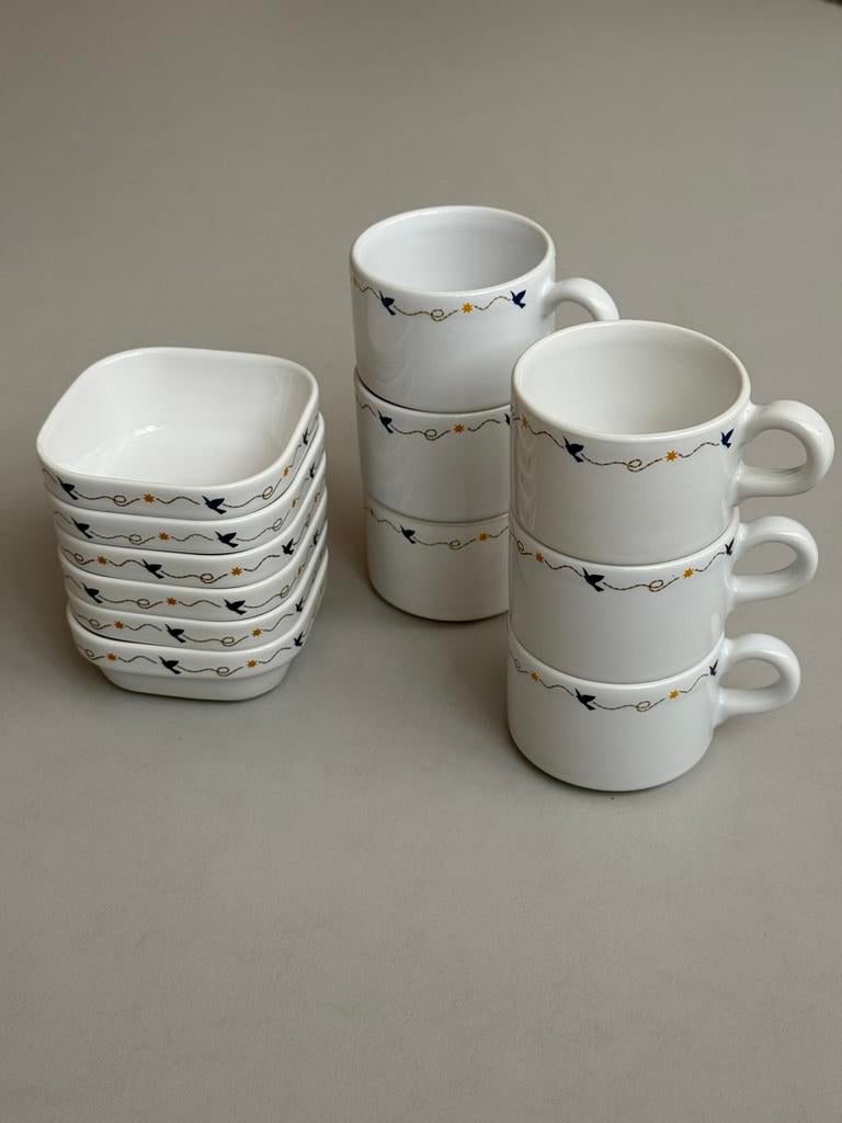 Vaisselles porcelaine Sabena, Ophalen, Gebruikt, Porselein, Kop(pen) en/of Schotel(s)