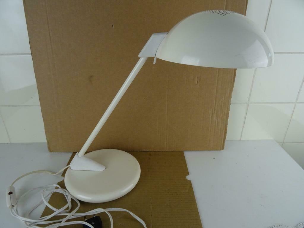 Vintage design lamp Hala Zeist bureaulamp wit tafellamp lamp, Huis en Inrichting, Lampen | Tafellampen, Gebruikt, Kunststof, Metaal