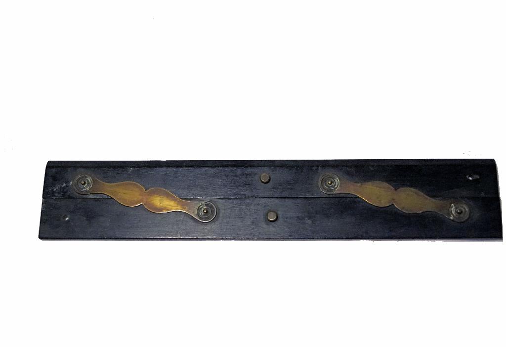 Antieke maritieme ebbenhouten parallel meetlat, Antiek en Kunst, Ophalen of Verzenden