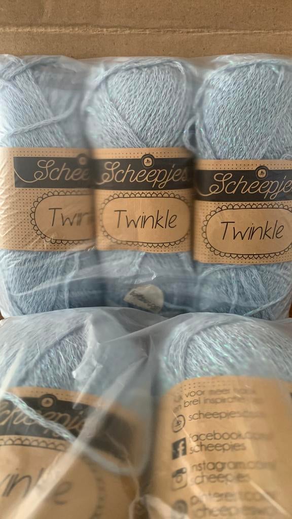 Twinkle breiwol lichtblauw 5 bollen van 50 gr2€ bol(pak14), Enlèvement, Neuf