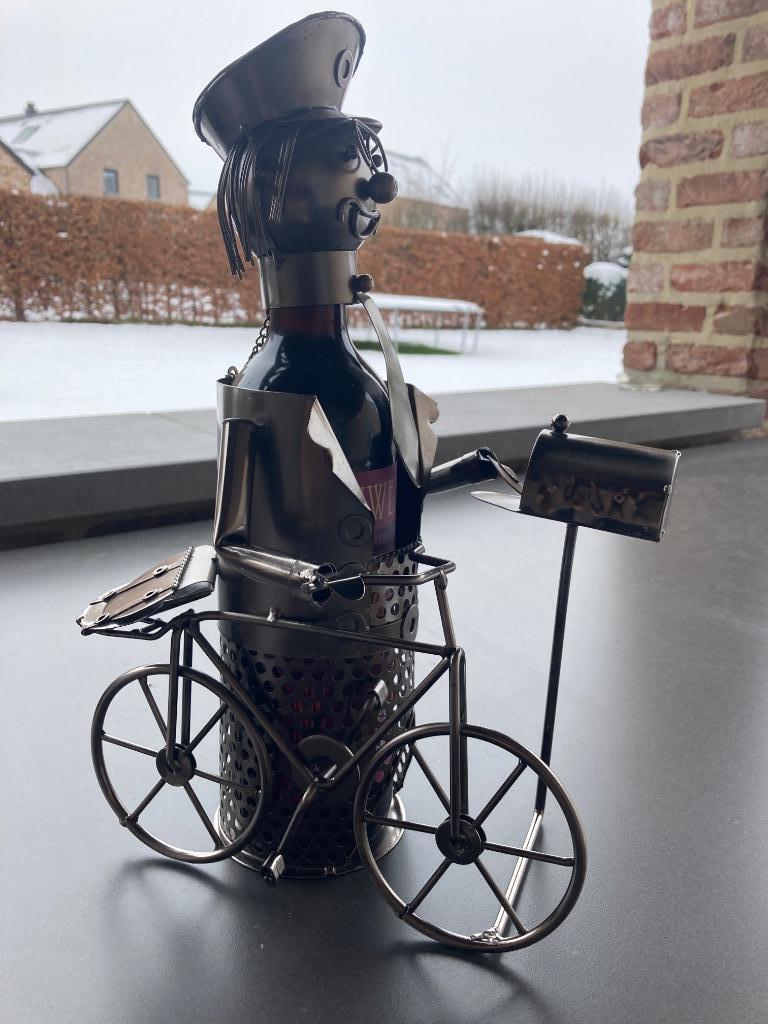 BRUBAKER Porte-bouteille de Vin Facteur avec vélo - Métal, Maison & Meubles, Accessoires pour la Maison | Porte-bouteilles, Comme neuf