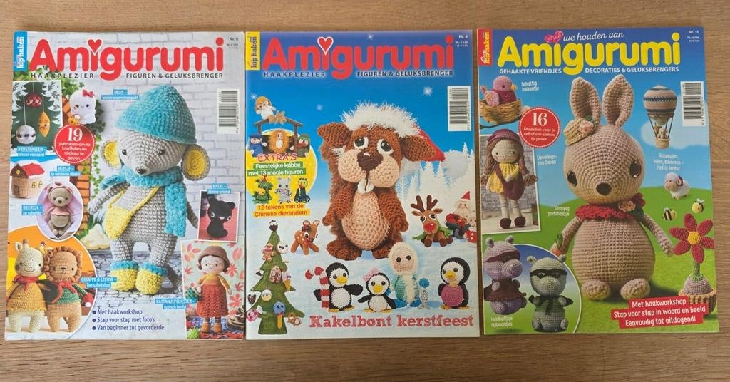 Drie magazines Amigurumi NIEUW nrs 8, 9 en 10, Hobby en Vrije tijd, Ophalen of Verzenden, Nieuw