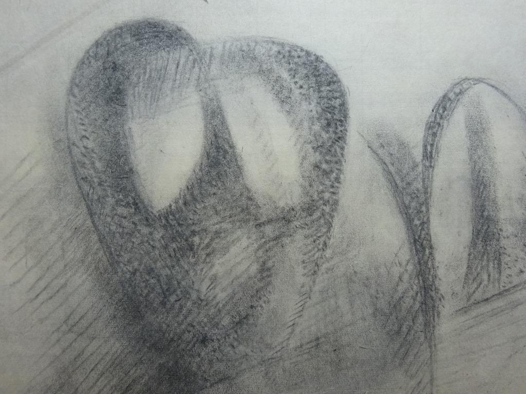 Suzanne Thienpont, pastel op papier, Compo,  54 x 40 cm, Enlèvement ou Envoi