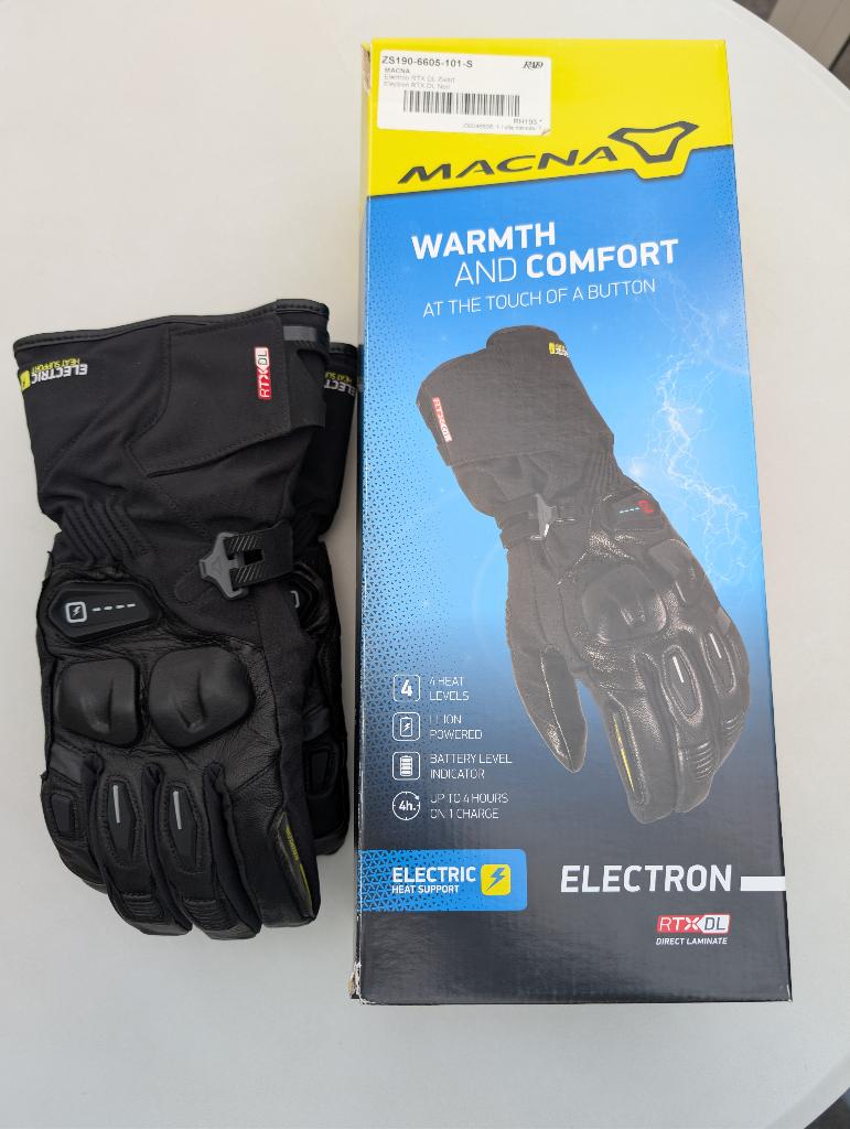 MACNA Electron RTX DL (Small) - Verwarmde motorhandschoenen, Motoren, Kleding | Motorkleding, Kinderen, Ophalen of Verzenden, Handschoenen