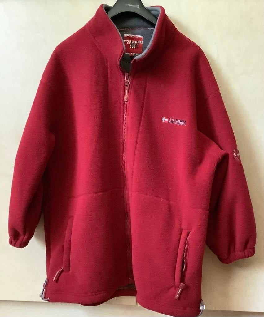 ANAPURNA rode fleece: XL, Ophalen, Gedragen, Rood
