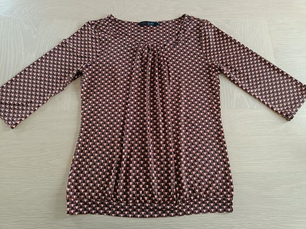 Blouse oranje/bruin Lolaliza 38, Kleding | Dames, Maat 38/40 (M), Bruin, Ophalen of Verzenden, Zo goed als nieuw