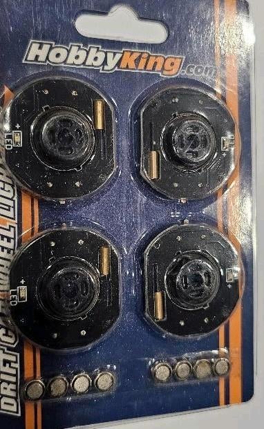 HobbyKing RC drift wielverlichting LED set – 1/10, Elektro, Nieuw, Ophalen of Verzenden, Schaal 1:10