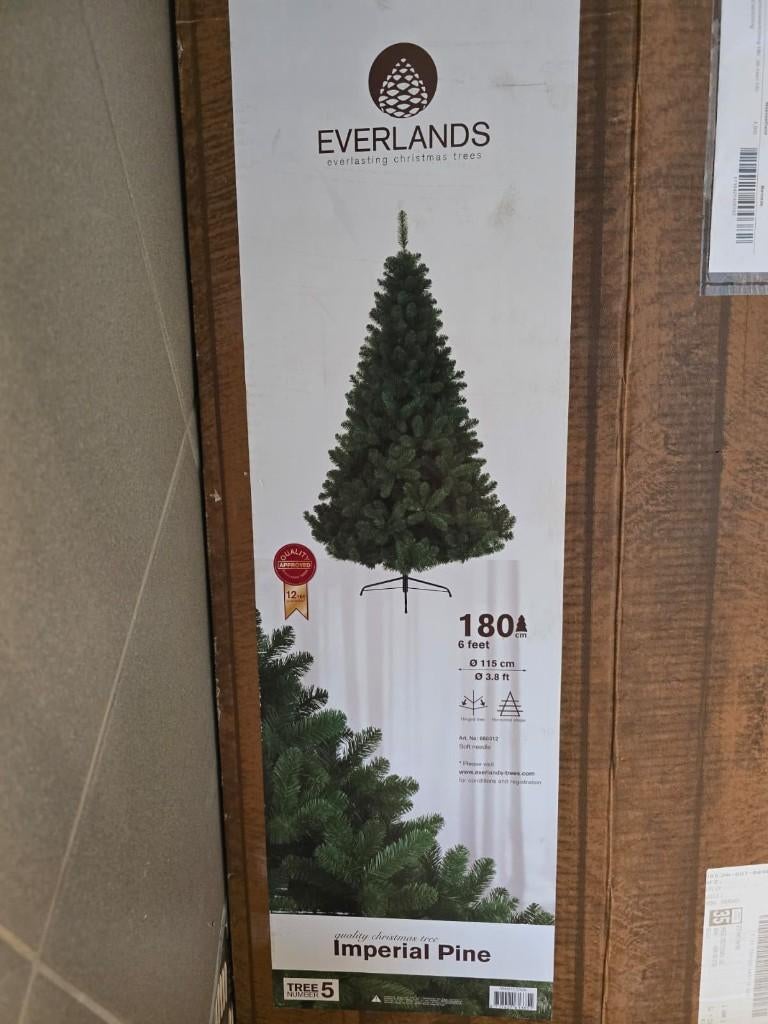 Kerstboom 180cm incl. led lichtjes, Ophalen, Gebruikt