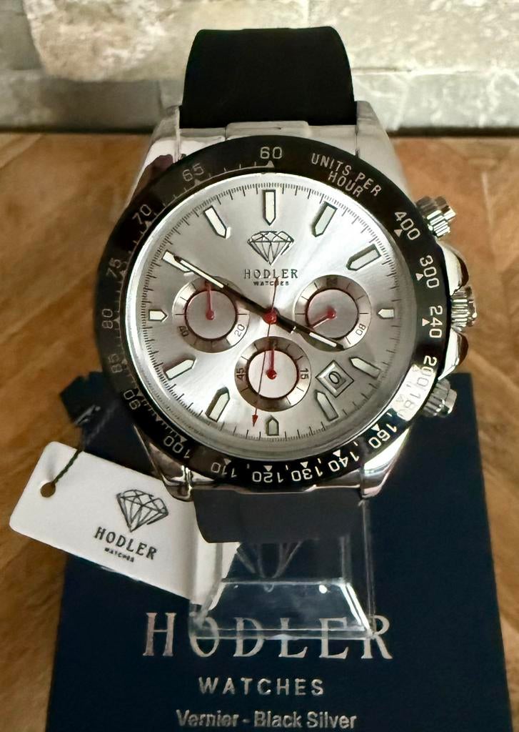 HODLER VERNIER SILVER SPORT CHRONO TWV599€! 💯%NIEUW!, Ophalen of Verzenden, Nieuw, Geel