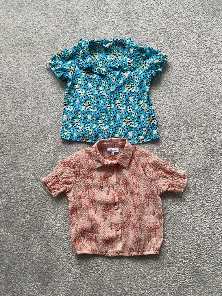 2 bloesjes JBC maat 2 jaar, Ophalen of Verzenden, Zo goed als nieuw, Meisje, Overhemd of Blouse