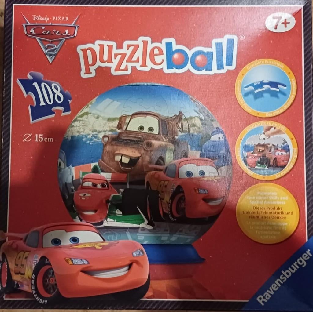 Cars puzzlebowl (108 stukjes), Enlèvement, Plus de 50 pièces, Comme neuf, 4 à 6 ans