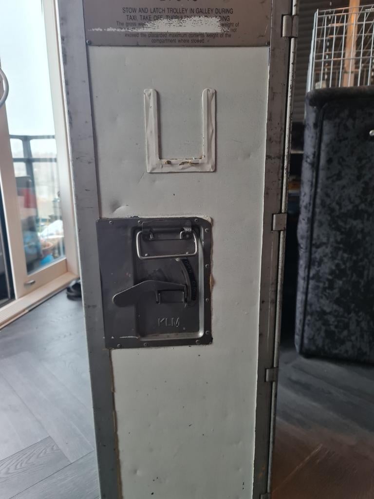 Originele KLM Airline Trolley - Vintage Vliegtuigtrolley, Huis en Inrichting, Kasten | Lockerkasten, Gebruikt, Ophalen