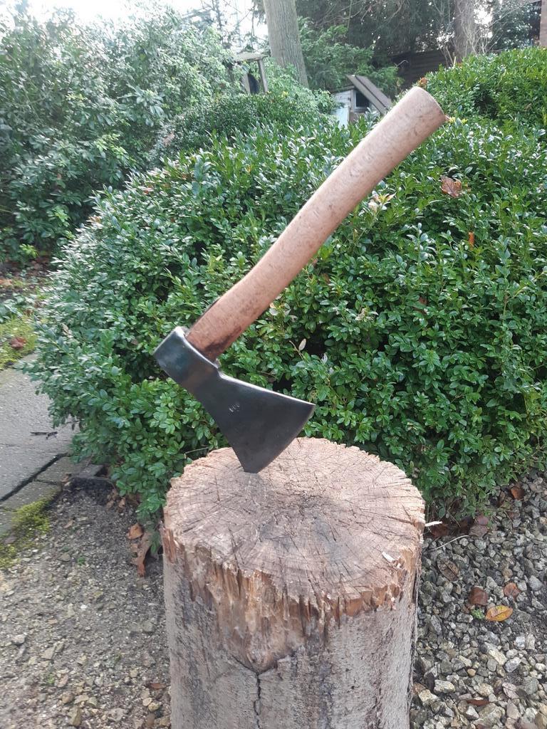 Bijl, Doe-het-zelf en Bouw, Gereedschap | Handgereedschap, Ophalen of Verzenden, Zo goed als nieuw