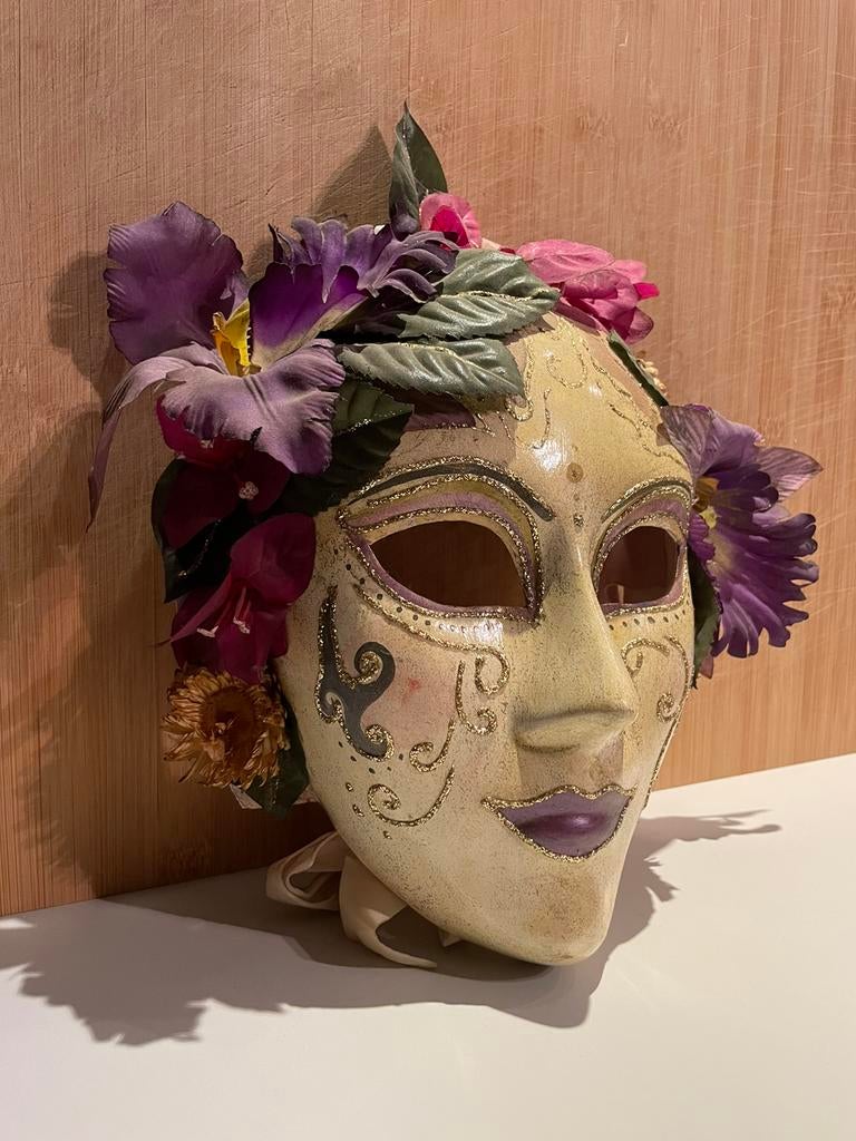 Venetiaans-stijl masker – decoratief / carnavals / kostuum, Ophalen of Verzenden, Gebruikt, Kostuum