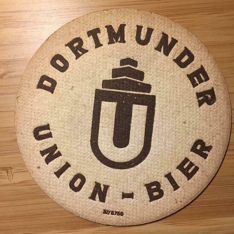 Beermat Dortmunder Union-Beer 107 mm no 37/5750, Collections, Enlèvement ou Envoi, Comme neuf, Sous-bock, Autres marques