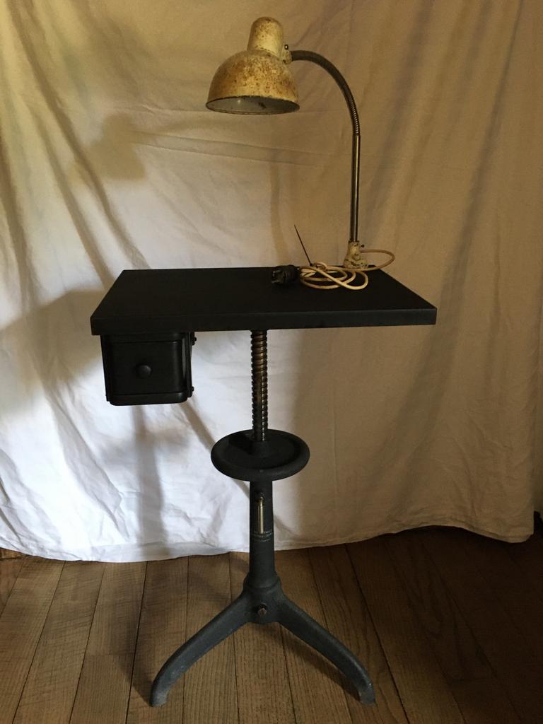 vintage industrial bauhaus atelierlamp  Kaiser Leuchten, Ophalen of Verzenden