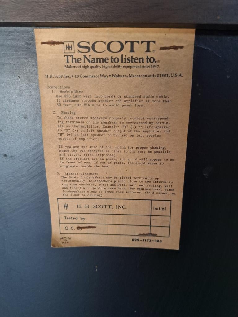 Enceinte scott, Enlèvement, Utilisé