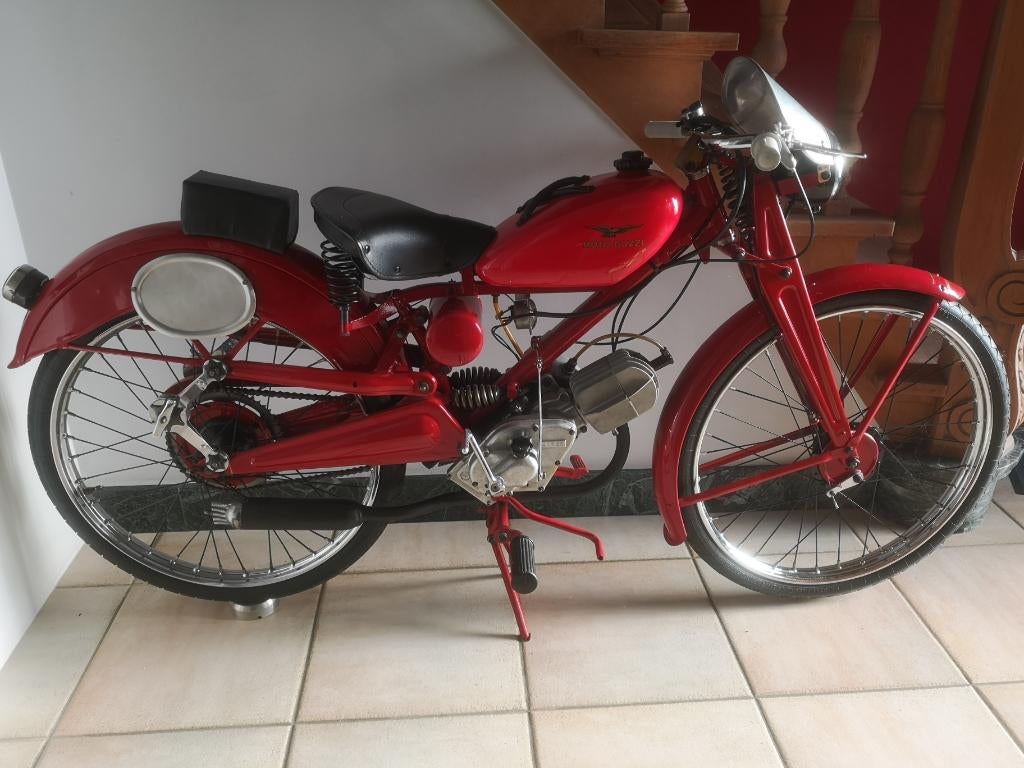 MOTO GUZZI "GUZZINO" CORSA -1948 - SHOWROOMSTAAT, Motoren, Sportuitlaat, 65 cc, Particulier, Overig