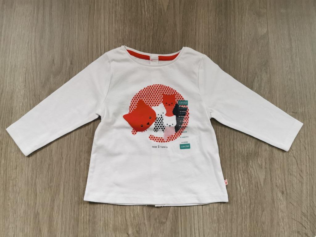 Longsleeve poesjes Okaïdi - maat 68 NIEUW!, Enfants & Bébés, Vêtements de bébé | Taille 68, Neuf, Chemisette ou Manches longues