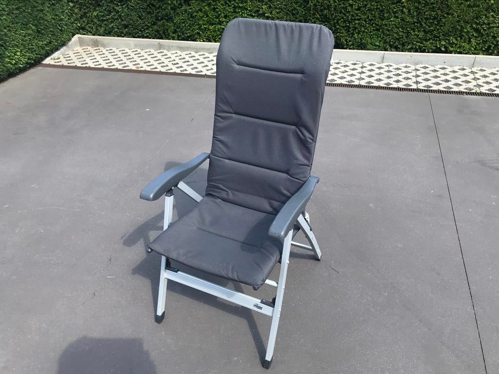 4 camper stoelen in aluminium, Caravans en Kamperen, Ophalen of Verzenden, Zo goed als nieuw