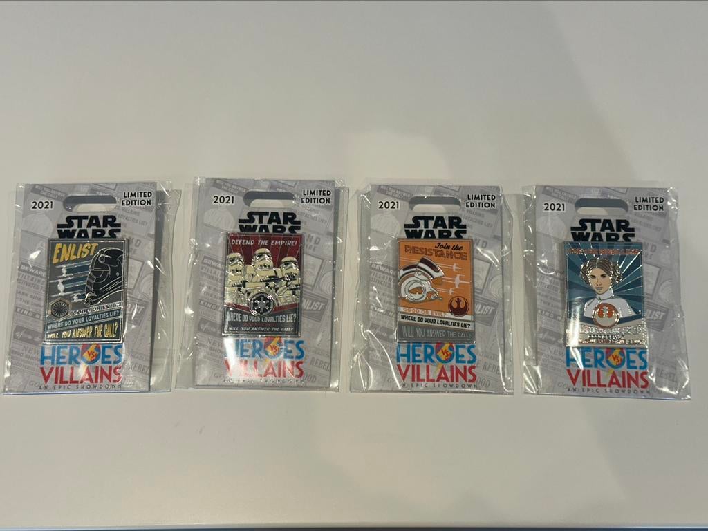 Lot de 4 épinglettes Star Wars, Enlèvement ou Envoi, Neuf, Autres types