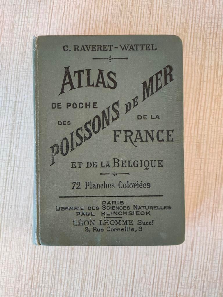 Atlas des poissons marins, Livres, Nature, Enlèvement ou Envoi, Raveret wattel, Comme neuf, Autres sujets/thèmes