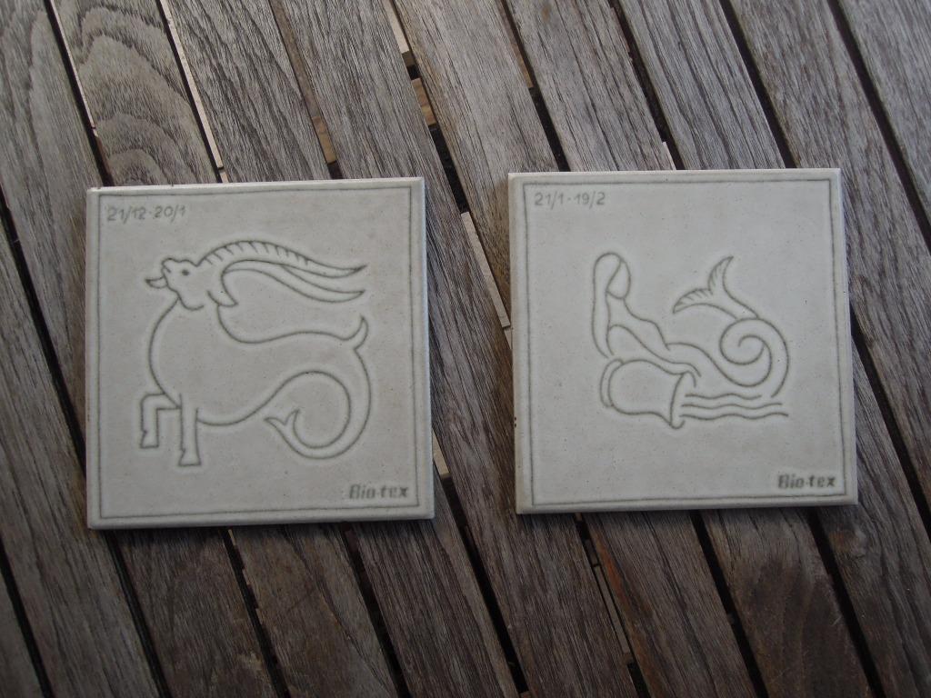 carrelage mural signe du zodiaque céramique Bio-tex Capricor, Enlèvement ou Envoi