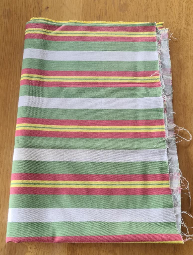 Coupon de tissu ligné - 1,50 m x 1,64 m, Neuf, Enlèvement ou Envoi, Coton, 30 à 120 cm