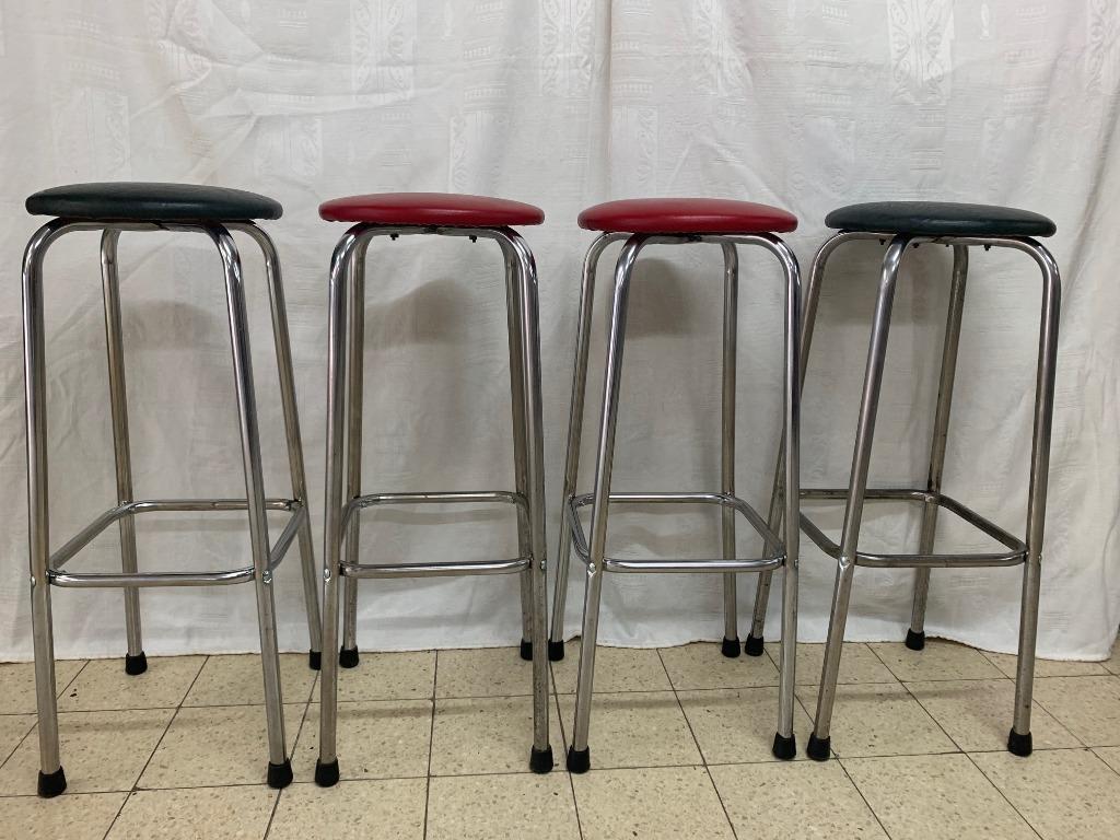 tabourets de bar - vintage / chrome, Enlèvement