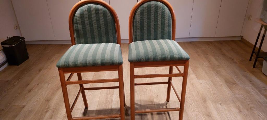 Tabourets de bar, 2 tabourets, Enlèvement, Comme neuf, Bois
