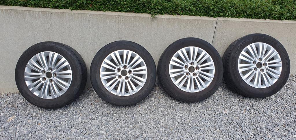 Opel Meriva B (2010-2017) 6.5j*16 wielen + 205/55/16 banden, Auto-onderdelen, Banden en Velgen, Ophalen, Gebruikt, 16 inch, Banden en Velgen