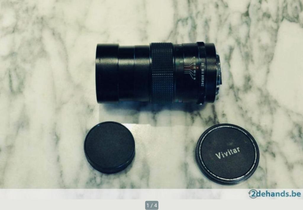 Téléobjectif Vivitar 135 mm f/2.8 pour monture Konica EE, Enlèvement ou Envoi, 1980 à nos jours, Lentille ou Lentilles