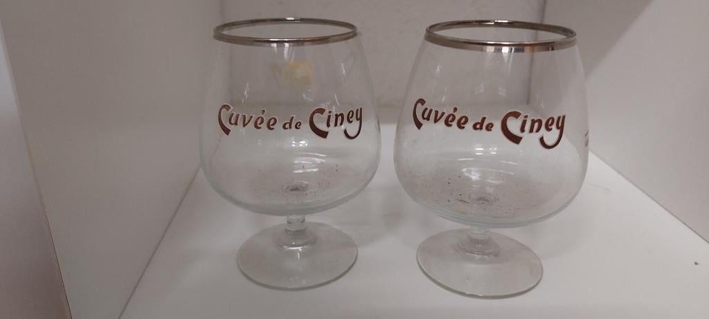 2 glazen Ciney's Cuvee, Verzamelen, Ophalen of Verzenden, Zo goed als nieuw