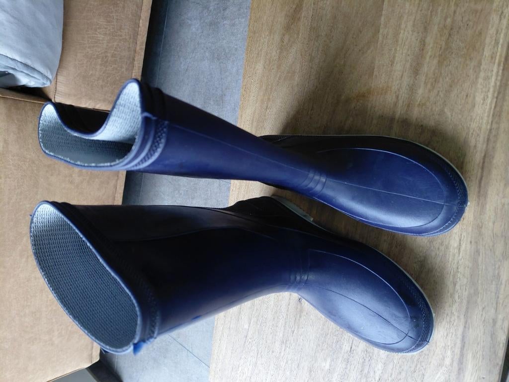 Regenlaarzen maat 36 blauw, Ophalen, Zo goed als nieuw, Regenlaarzen