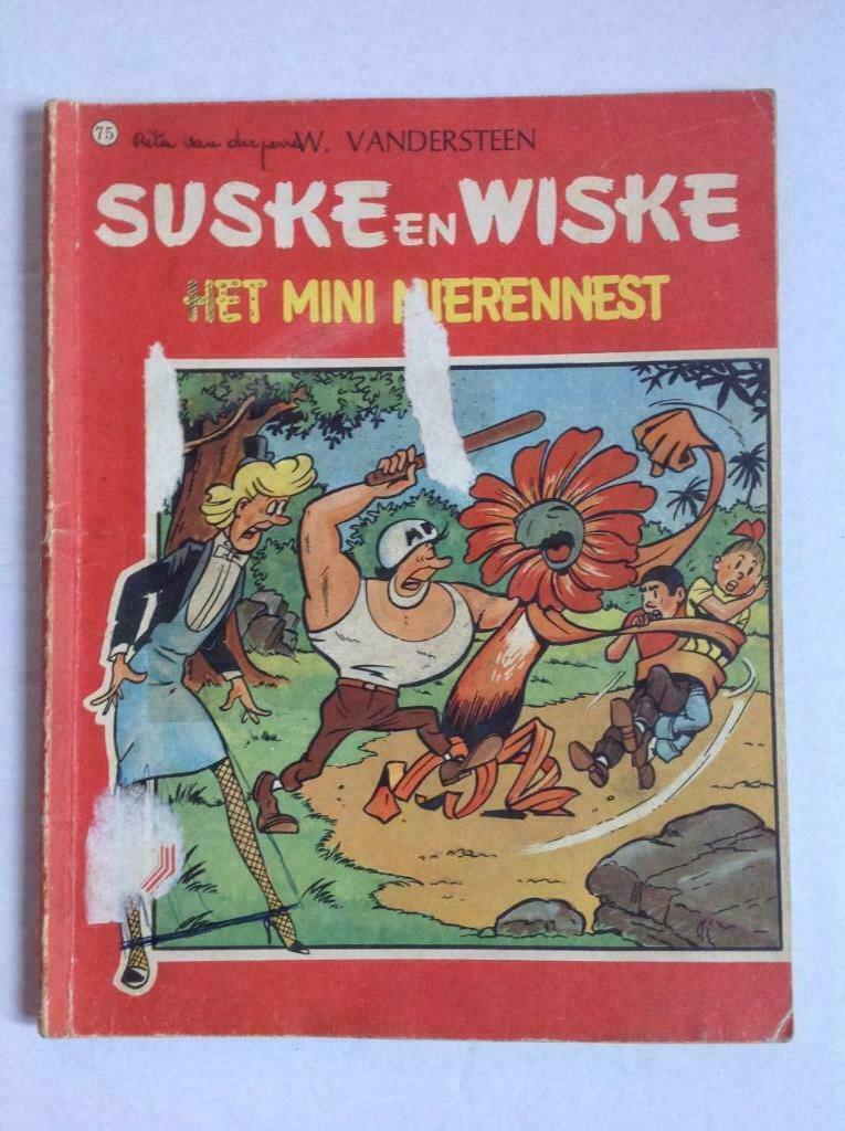 Suske en Wiske - nr  75 Het Mini Mierennest - 1e druk - 1967, Eén stripboek, Ophalen of Verzenden, Gelezen